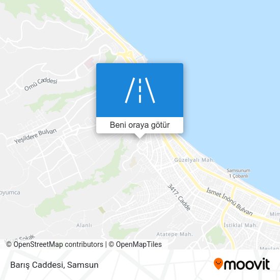 Barış Caddesi harita