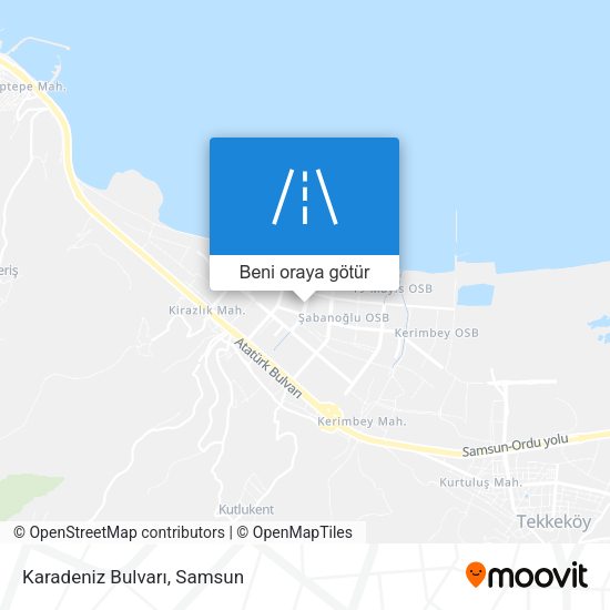 Karadeniz Bulvarı harita