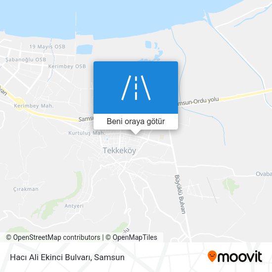 Hacı Ali Ekinci Bulvarı harita