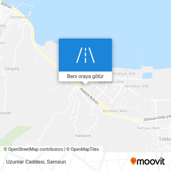 Uzunlar Caddesi harita