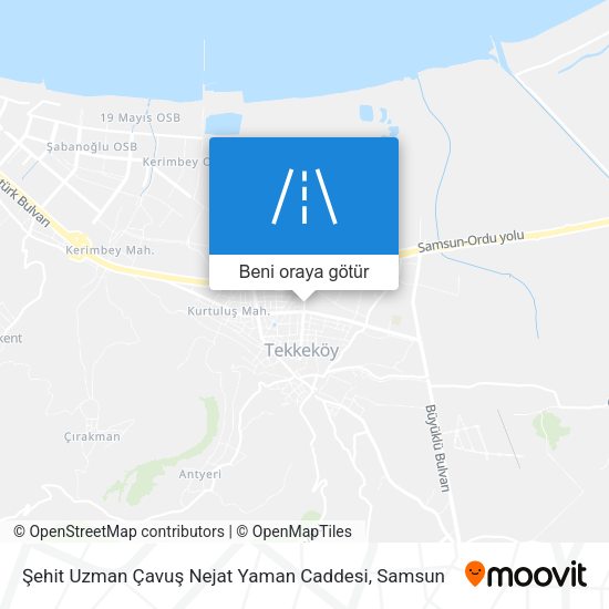 Şehit Uzman Çavuş Nejat Yaman Caddesi harita