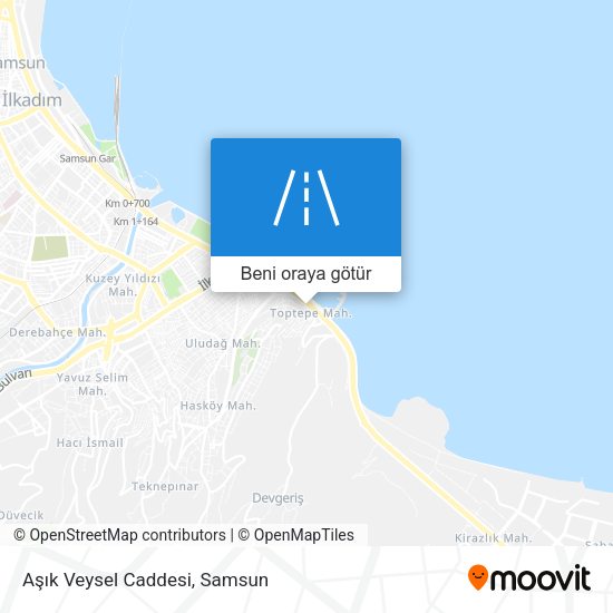 Aşık Veysel Caddesi harita