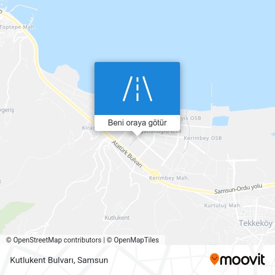 Kutlukent Bulvarı harita
