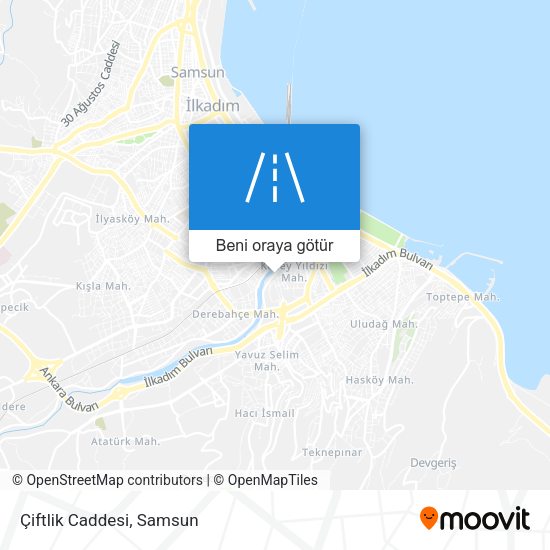Çiftlik Caddesi harita