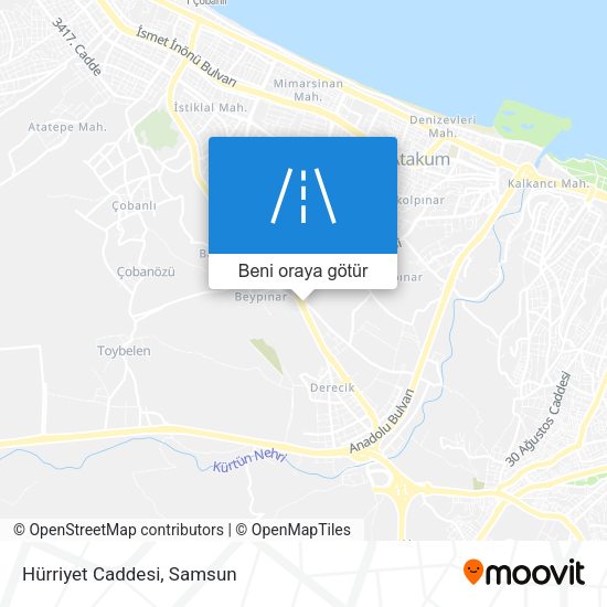 Hürriyet Caddesi harita
