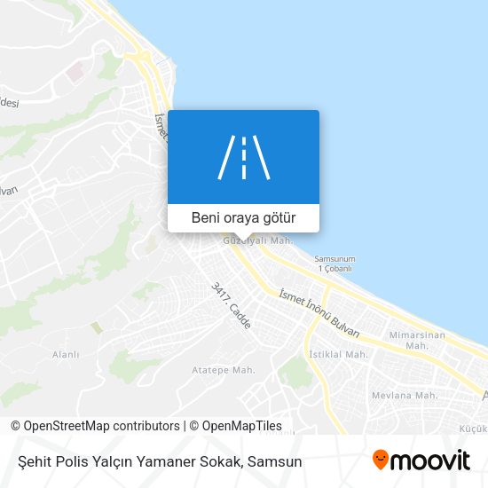 Şehit Polis Yalçın Yamaner Sokak harita