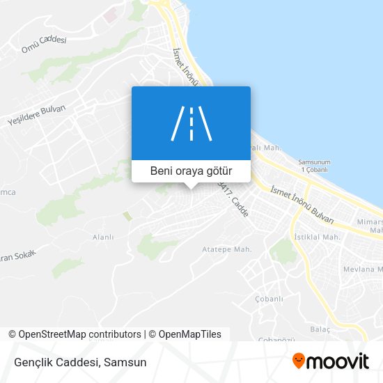 Gençlik Caddesi harita