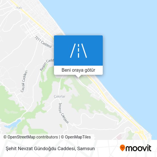 Şehit Nevzat Gündoğdu Caddesi harita