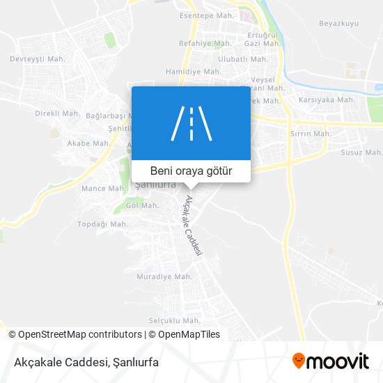 Akçakale Caddesi harita