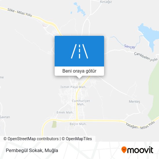 Pembegül Sokak harita