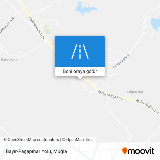 Bayır-Paşapınar Yolu harita