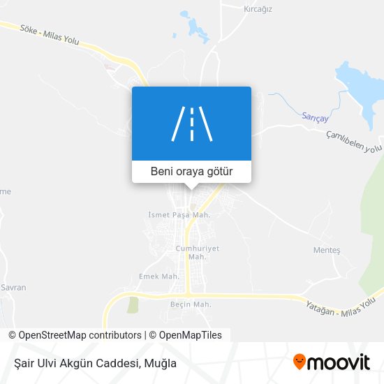 Şair Ulvi Akgün Caddesi harita