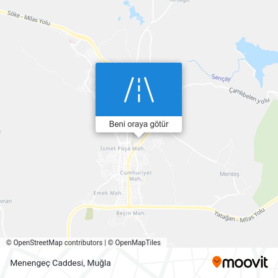 Menengeç Caddesi harita