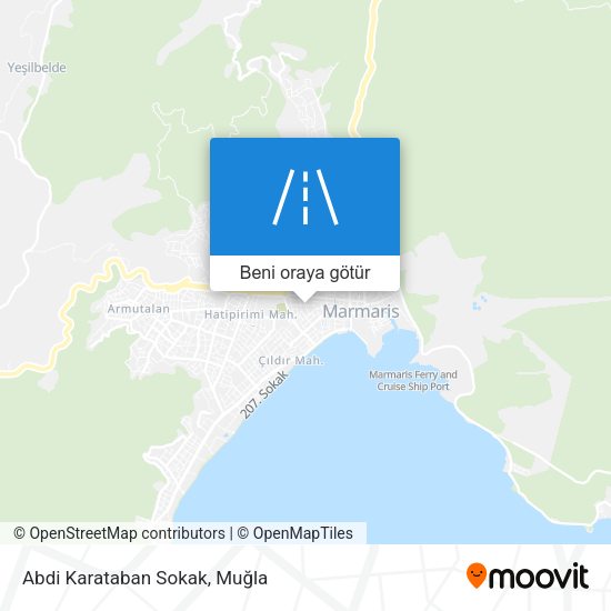 Abdi Karataban Sokak harita