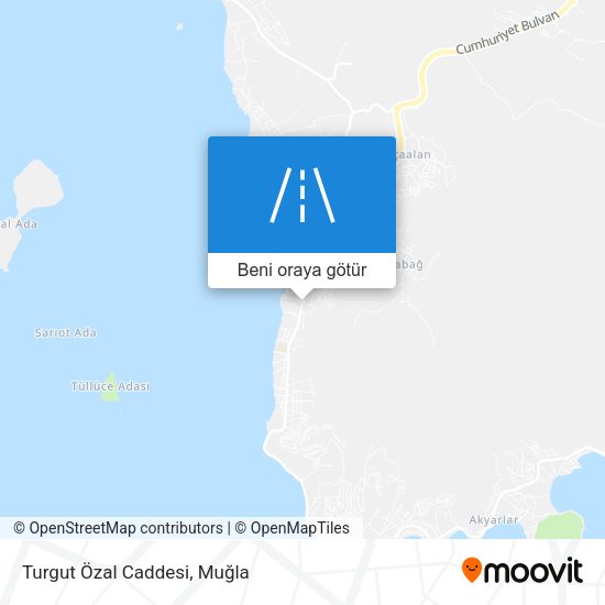 Turgut Özal Caddesi harita