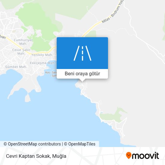 Cevri Kaptan Sokak harita