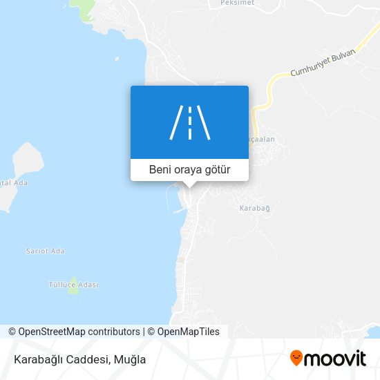 Karabağlı Caddesi harita