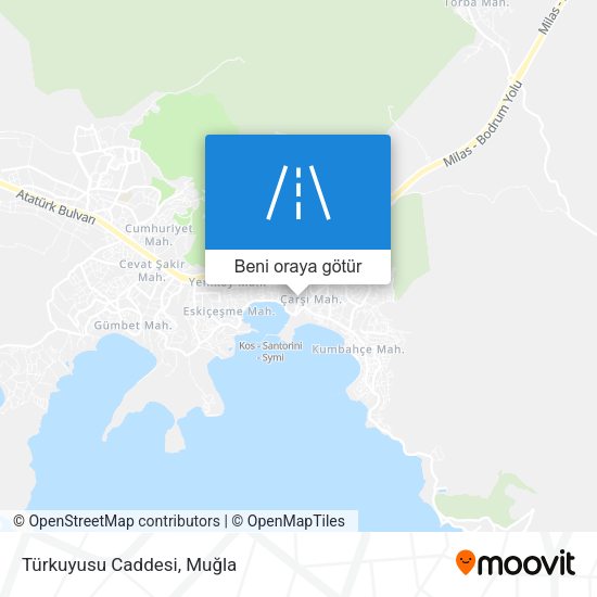 Türkuyusu Caddesi harita