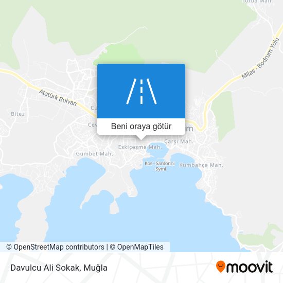 Davulcu Ali Sokak harita