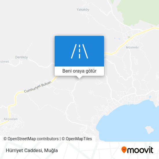 Hürriyet Caddesi harita