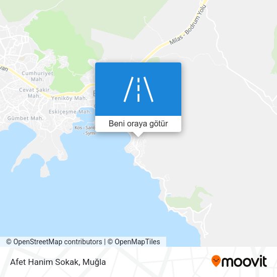 Afet Hanim Sokak harita