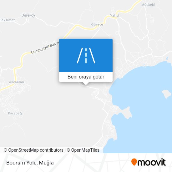 Bodrum Yolu harita