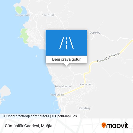 Gümüşlük Caddesi harita