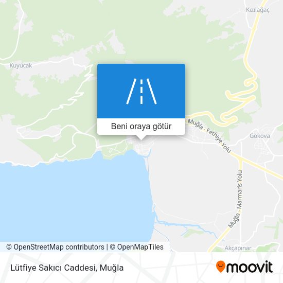Lütfiye Sakıcı Caddesi harita