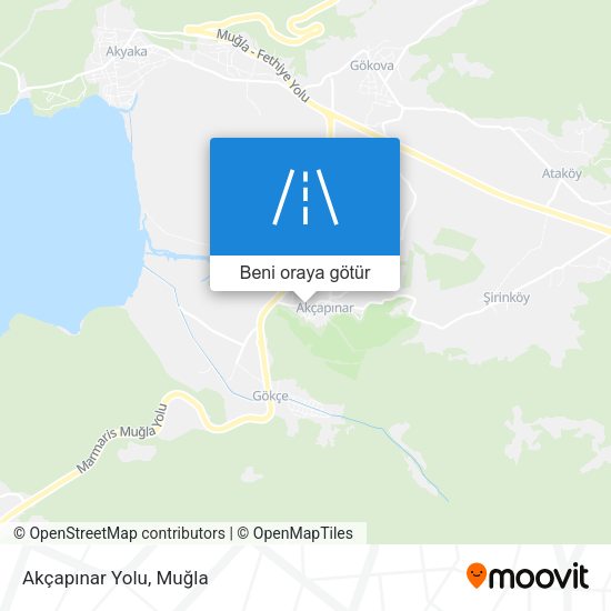 Akçapınar Yolu harita