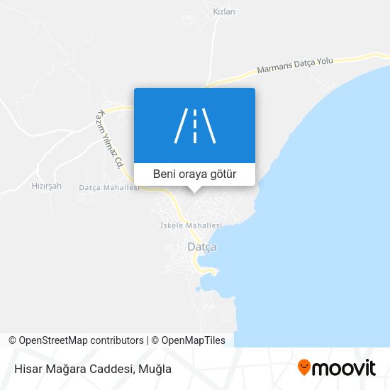 Hisar Mağara Caddesi harita