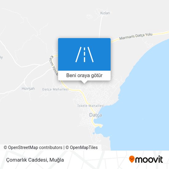 Çomarlık Caddesi harita