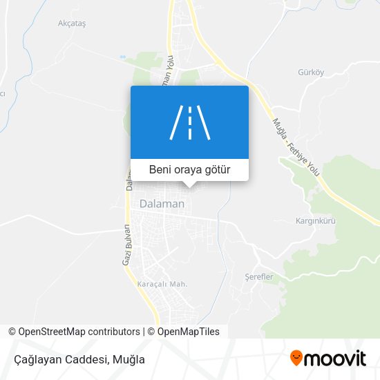 Çağlayan Caddesi harita