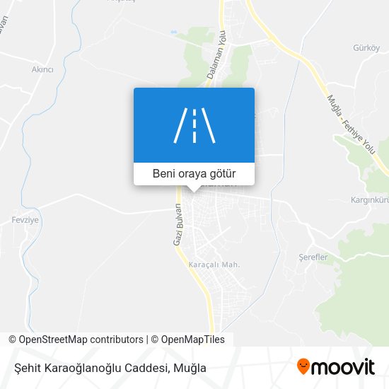 Şehit Karaoğlanoğlu Caddesi harita