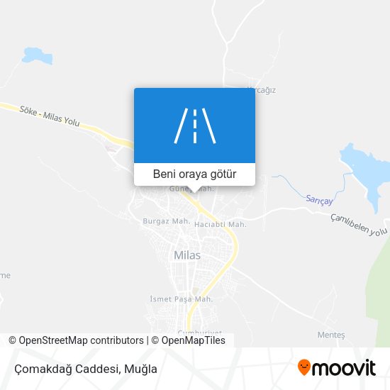Çomakdağ Caddesi harita