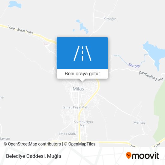 Belediye Caddesi harita