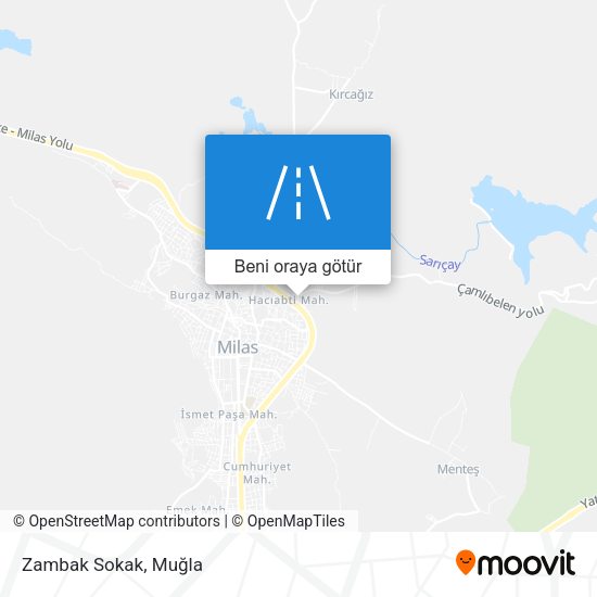 Zambak Sokak harita
