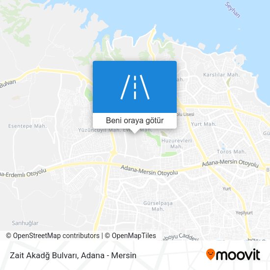 Zait Akadğ Bulvarı harita