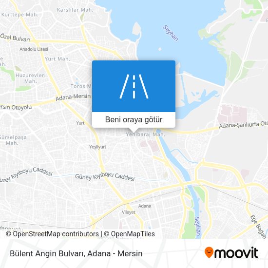 Bülent Angin Bulvarı harita