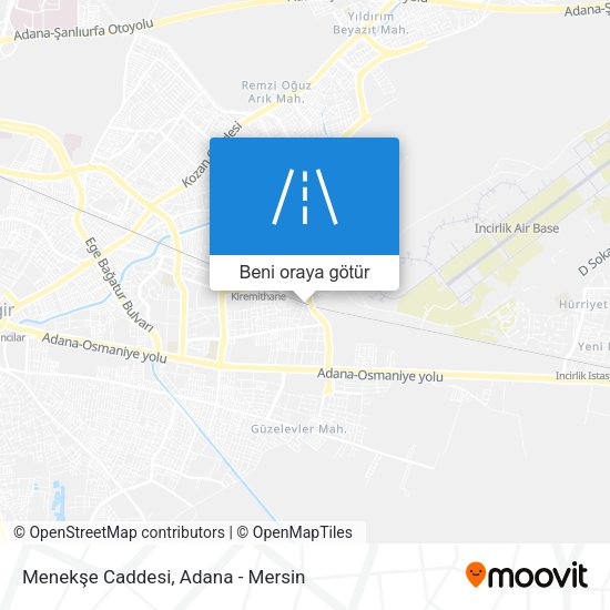 Menekşe Caddesi harita