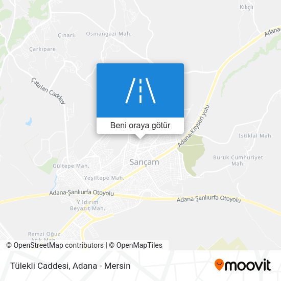 Tülekli Caddesi harita