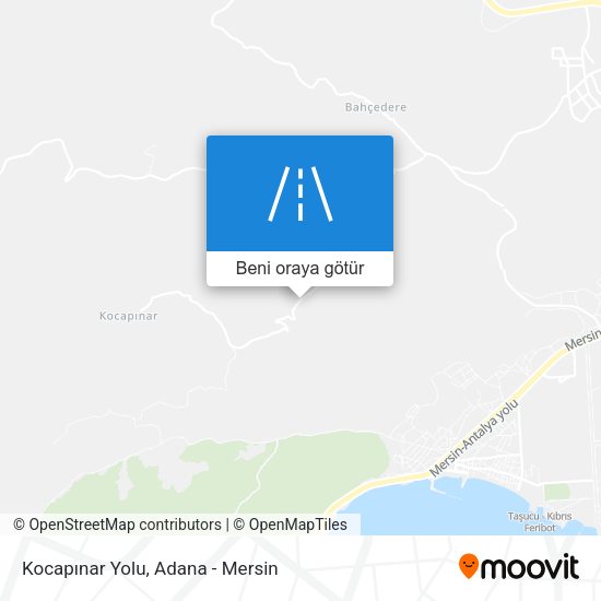 Kocapınar Yolu harita