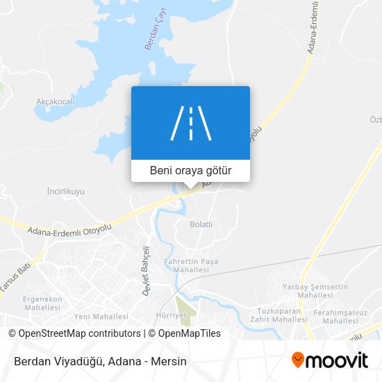Berdan Viyadüğü harita