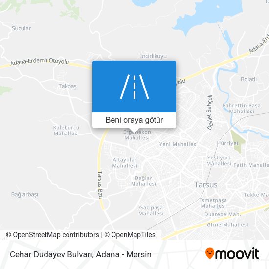 Cehar Dudayev Bulvarı harita