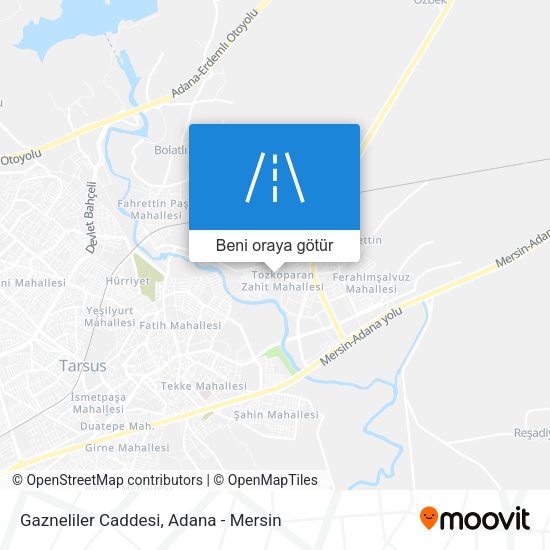 Gazneliler Caddesi harita
