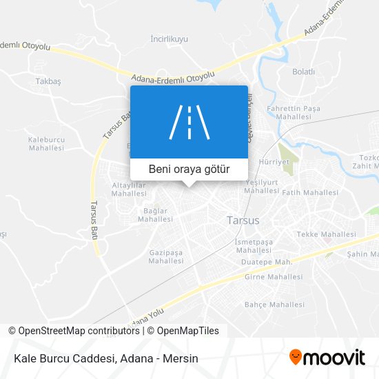 Kale Burcu Caddesi harita