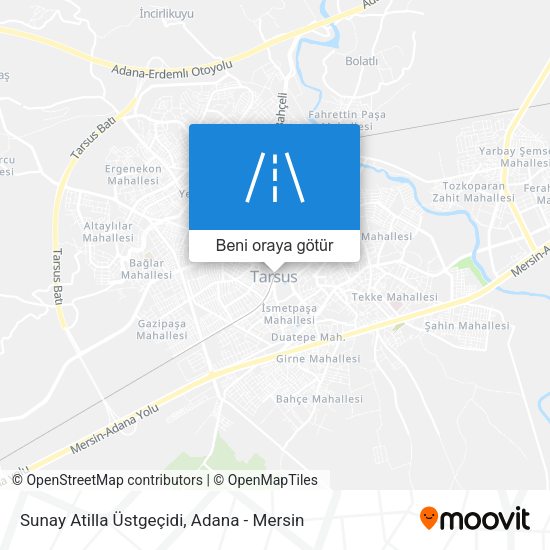 Sunay Atilla Üstgeçidi harita
