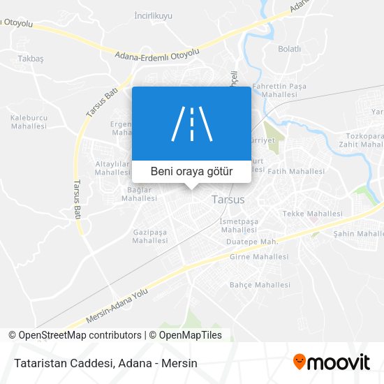 Tataristan Caddesi harita