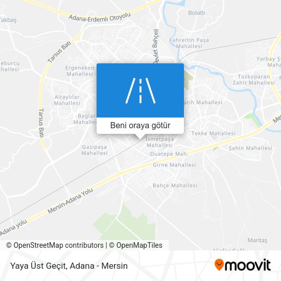Yaya Üst Geçit harita