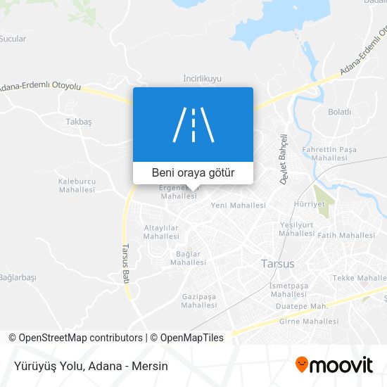 Yürüyüş Yolu harita