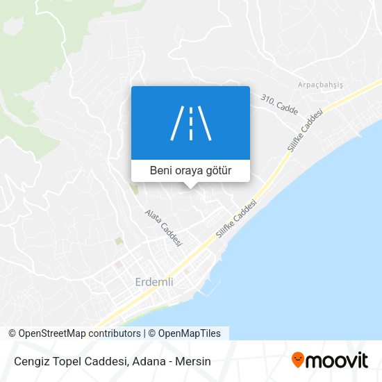 Cengiz Topel Caddesi harita